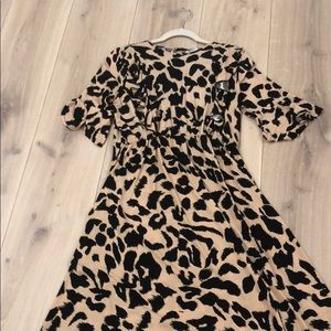 ASOS black and peach maternity dress !